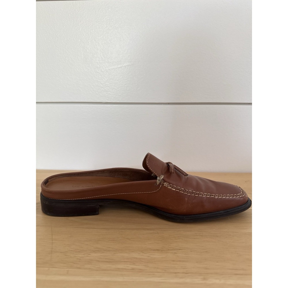 Vintage Liz Claiborne Leather Loafers Size 8.5 Brown Slip On Preppy Classic - Picture 5 of 8